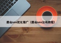 唐山seo優化推廣（唐山seo公司教程）