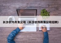 長(cháng)沙軟件開發公司（長(cháng)沙軟件開發公司招聘）